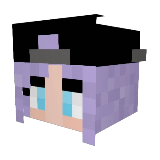 DeathOfRoses Minecraft avatar head, 3D render