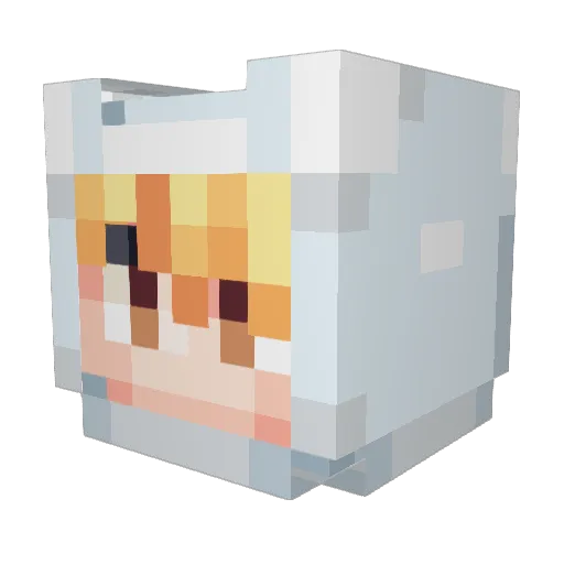 DeathSovl Minecraft avatar head, 3D render