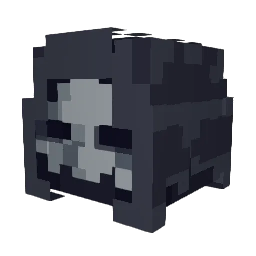 DeathSponge Minecraft avatar head, 3D render