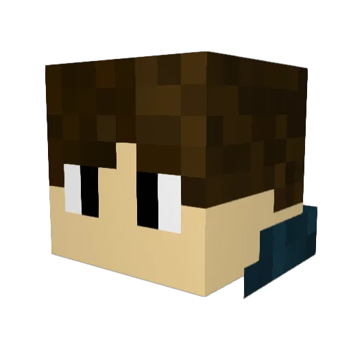 DeathStrike3084 Minecraft avatar head, 3D render