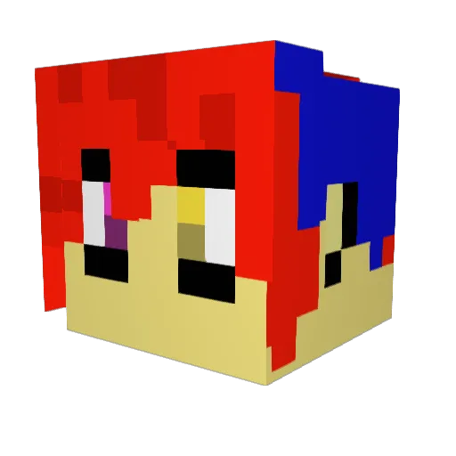 DeathTheDemond69 Minecraft avatar head, 3D render