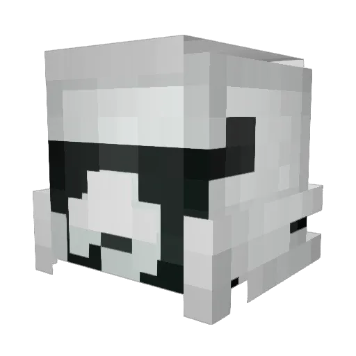DeathTony Minecraft avatar head, 3D render