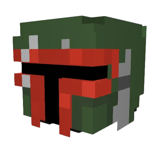 DeathTro0per Minecraft avatar head, 3D render