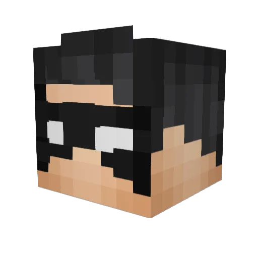 DeathWing717 Minecraft avatar head, 3D render