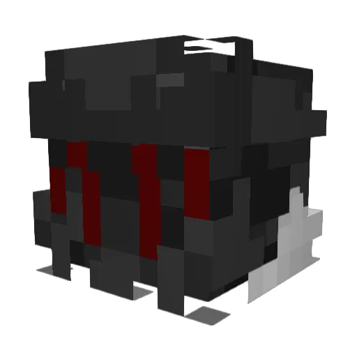 DeathWingee Minecraft avatar head, 3D render