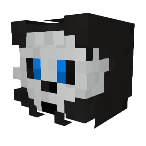 DeathWolf2913 Minecraft avatar head, 3D render