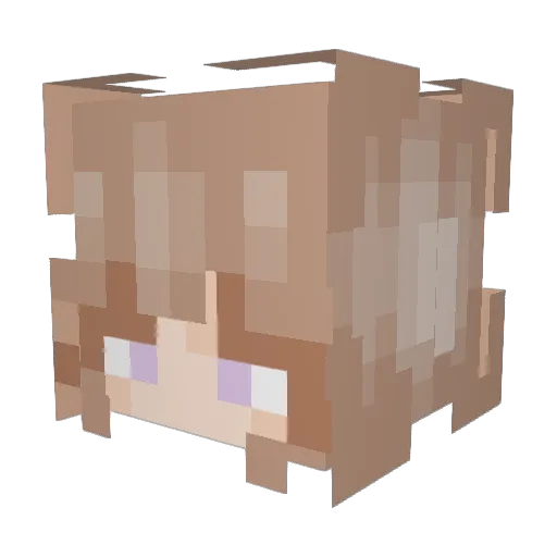 DeathWrathX Minecraft avatar head, 3D render