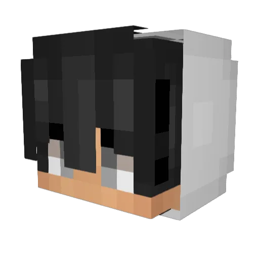 DeathZonexZ_ Minecraft avatar head, 3D render