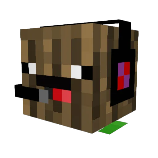 Death_Nugget Minecraft avatar head, 3D render