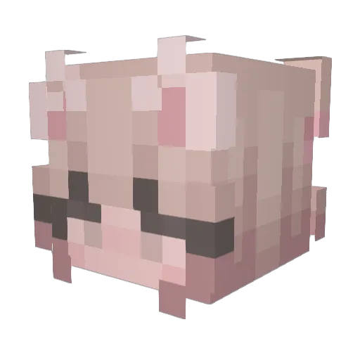 Death_Stranding Minecraft avatar head, 3D render