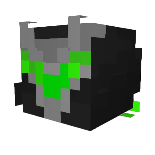 Death_Waner Minecraft avatar head, 3D render