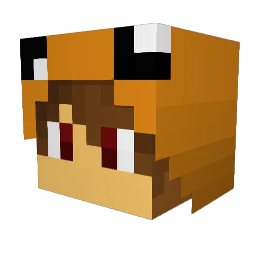 Death_by_Oatmeal Minecraft avatar head, 3D render