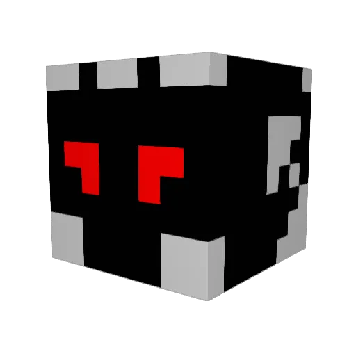 Death_creater Minecraft avatar head, 3D render
