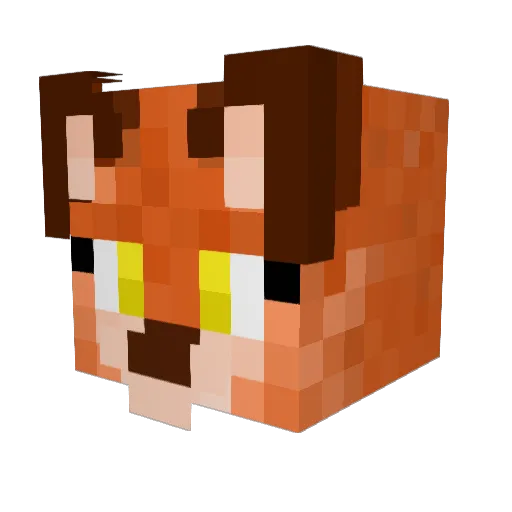 Death_kwando Minecraft avatar head, 3D render