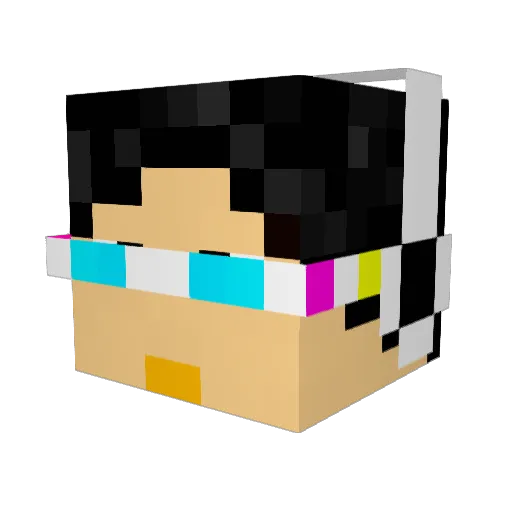 Death_strider_ Minecraft avatar head, 3D render