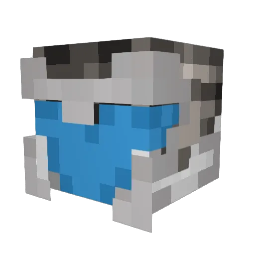 Deathanatorx Minecraft avatar head, 3D render