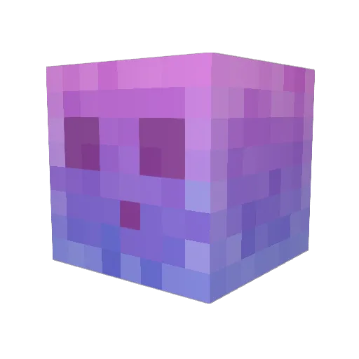 Deathdrac Minecraft avatar head, 3D render