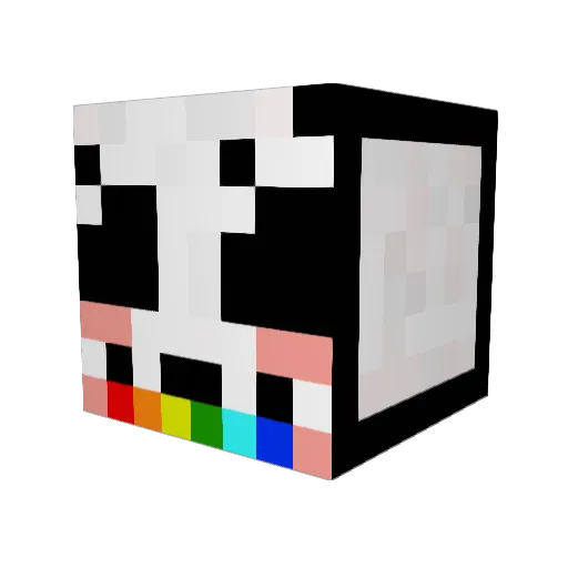 Deatheye77 Minecraft avatar head, 3D render