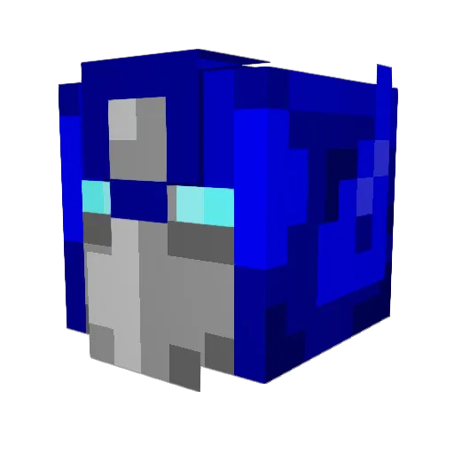 Deathfeud Minecraft avatar head, 3D render