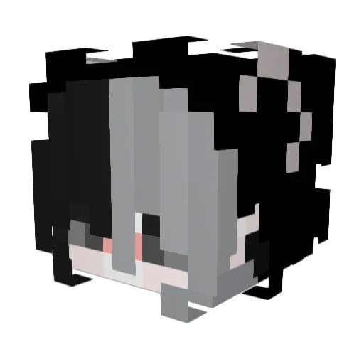 Deathflag1 Minecraft avatar head, 3D render