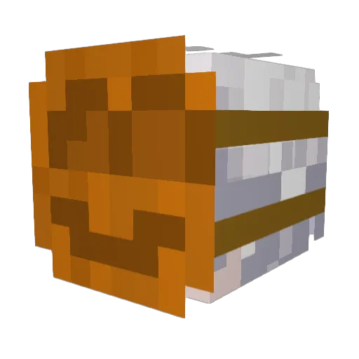 DeathhIsDead Minecraft avatar head, 3D render