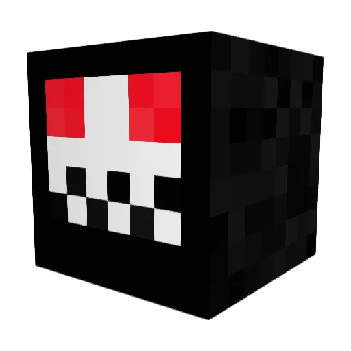 Deathinform Minecraft avatar head, 3D render