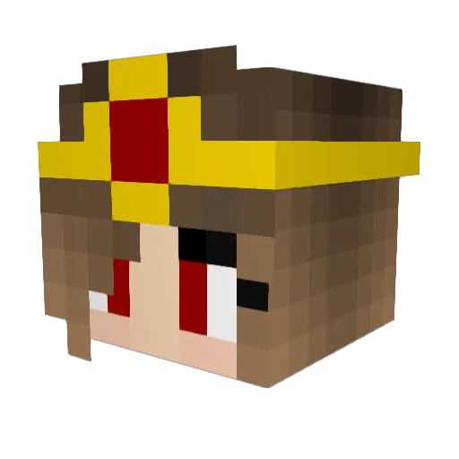 DeathlyQueen15 Minecraft avatar head, 3D render