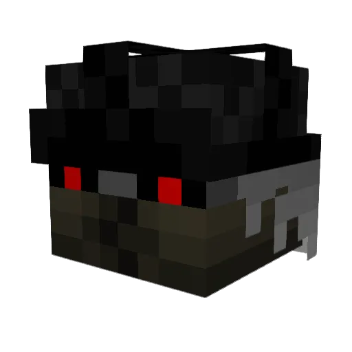 Deatho_ Minecraft avatar head, 3D render