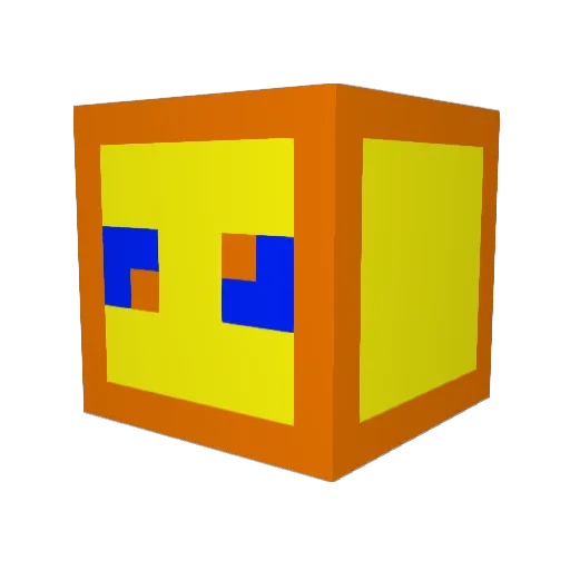 Deathplayzz Minecraft avatar head, 3D render