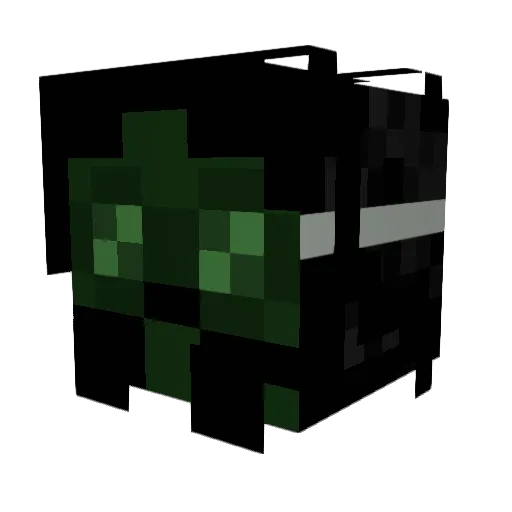 Deathrider12 Minecraft avatar head, 3D render