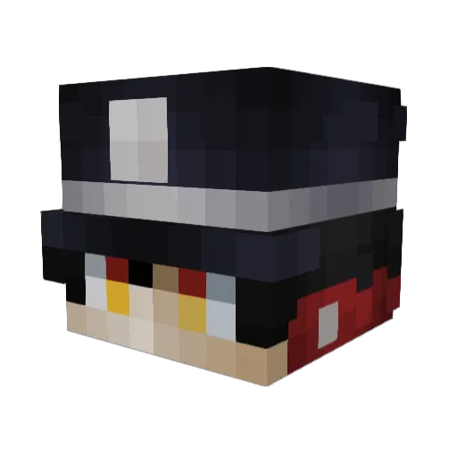 Deathsinger06 Minecraft avatar head, 3D render