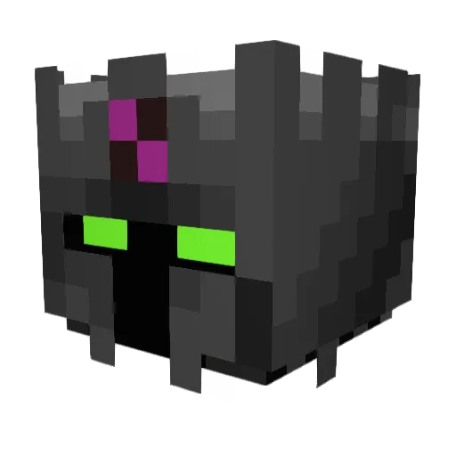 Deathstare Minecraft avatar head, 3D render