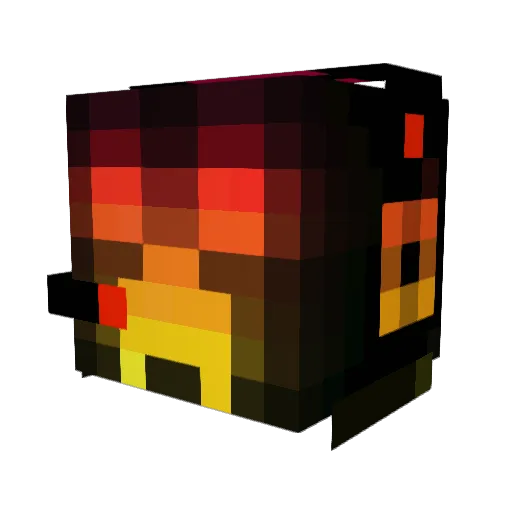 Deathstrider22 Minecraft avatar head, 3D render