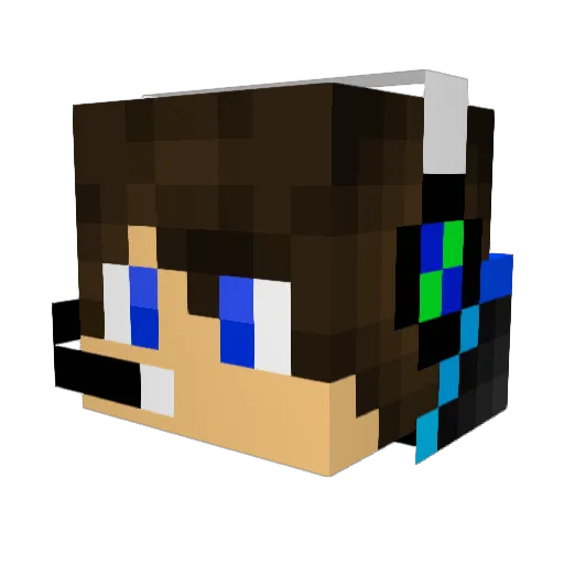 Deathstrok_90 Minecraft avatar head, 3D render
