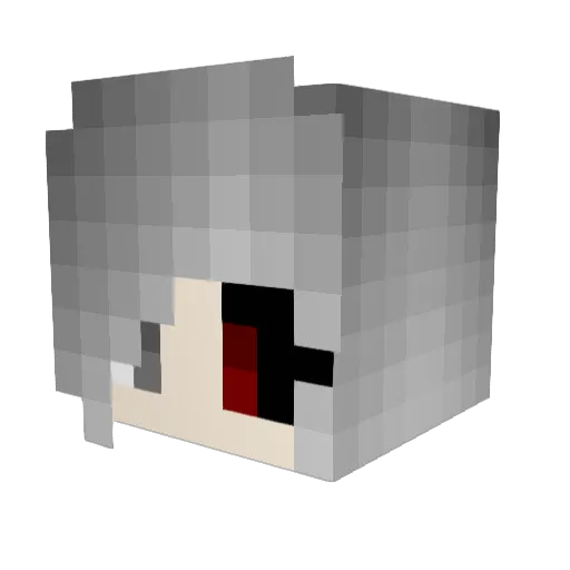 Deathstroyer Minecraft avatar head, 3D render