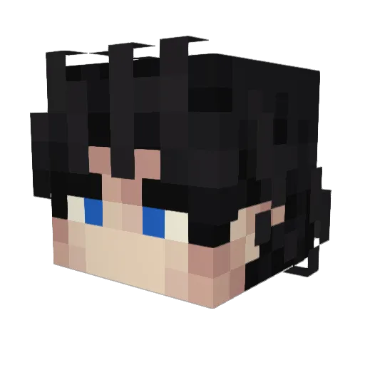 Deathwatcher714 Minecraft avatar head, 3D render