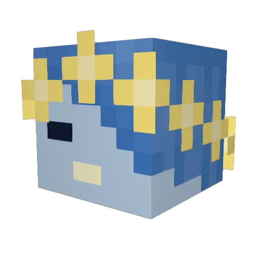 Deathwolf01 Minecraft avatar head, 3D render
