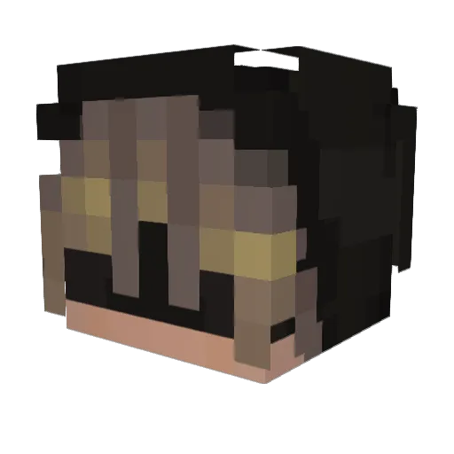 Deathyy_1 Minecraft avatar head, 3D render