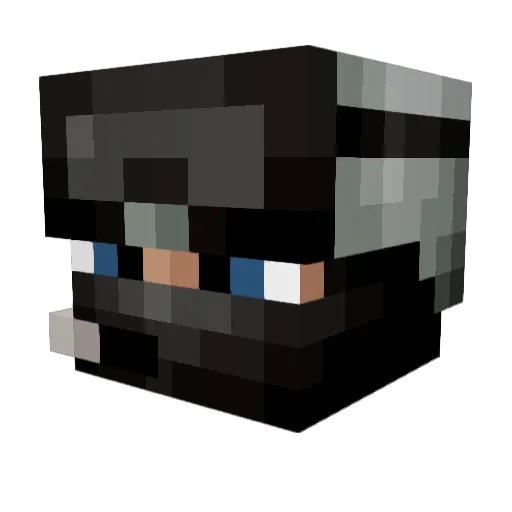 Deathzprayer Minecraft avatar head, 3D render