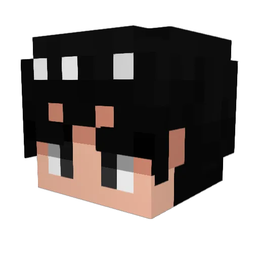 Deatocxx Minecraft avatar head, 3D render