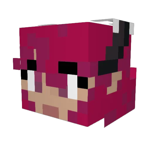 Deatox_ Minecraft avatar head, 3D render