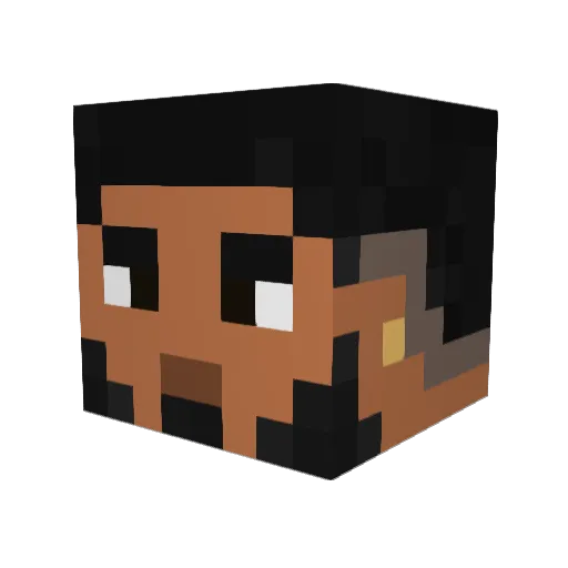 Deaxo1115 Minecraft avatar head, 3D render