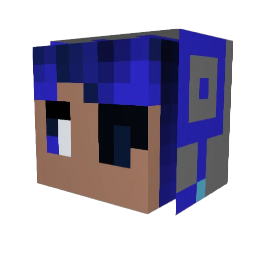 Deba0625 Minecraft avatar head, 3D render