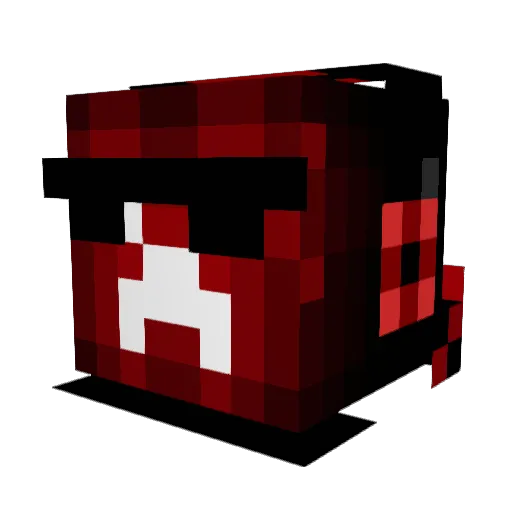 Deba15 Minecraft avatar head, 3D render