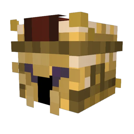 Debaraton Minecraft avatar head, 3D render