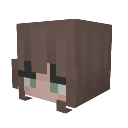 DebbieGamer007 Minecraft avatar head, 3D render