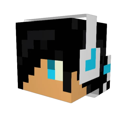 Debby1978 Minecraft avatar head, 3D render