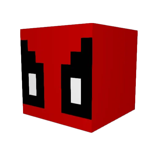 Debirdman Minecraft avatar head, 3D render