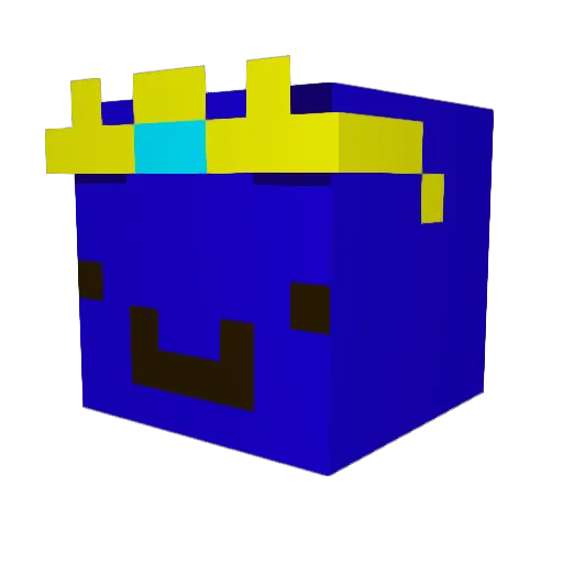 Debisec Minecraft avatar head, 3D render