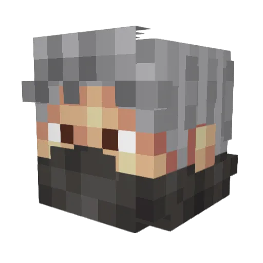 DebitorXP Minecraft avatar head, 3D render